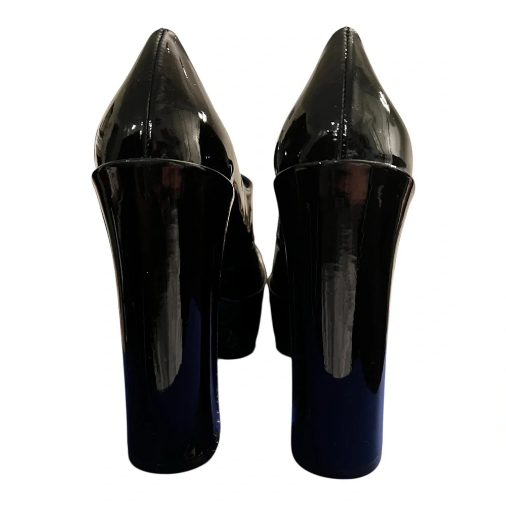 Stuart Weitzman Skyhigh 145 Mary Jane Platform Pumps Black Patent 9B New in Box